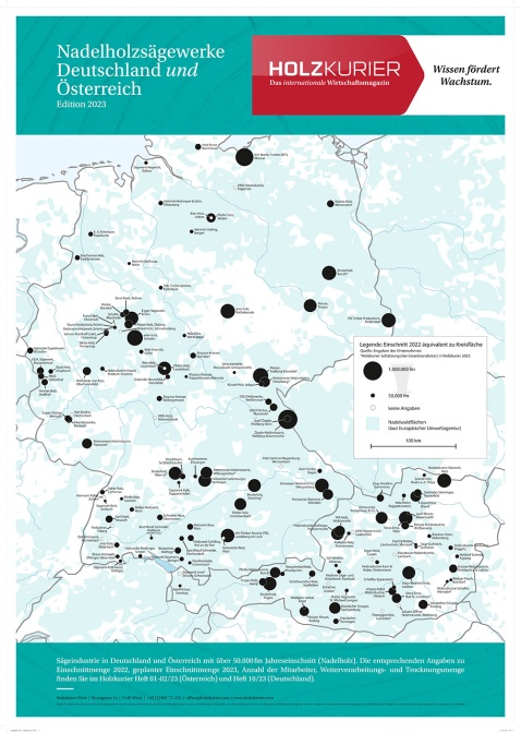 Produktionskarte Nadelholzsägewerke