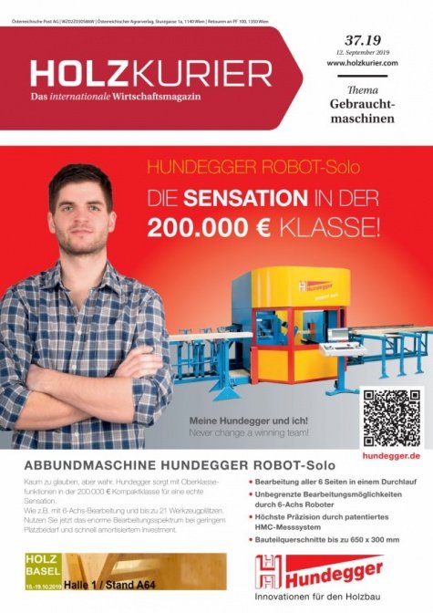 Holzkurier Digital Nr. 37.2019