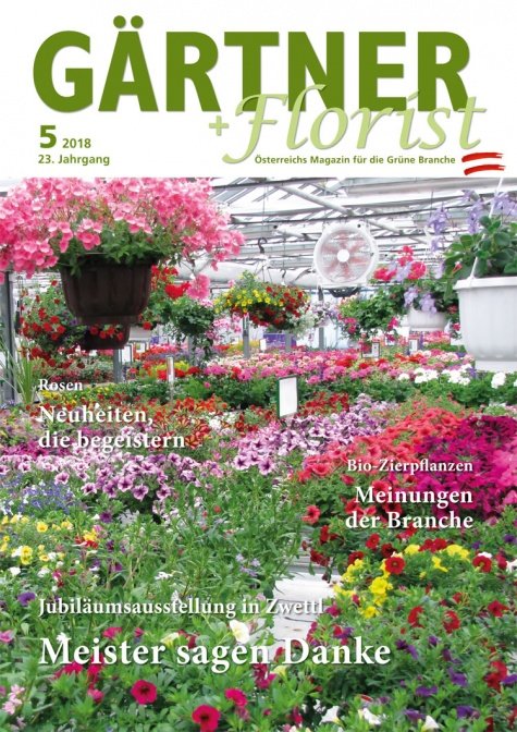 GÄRTNER+FLORIST Ausgabe 5/2018