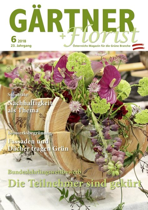 GÄRTNER+FLORIST Ausgabe 6/2018