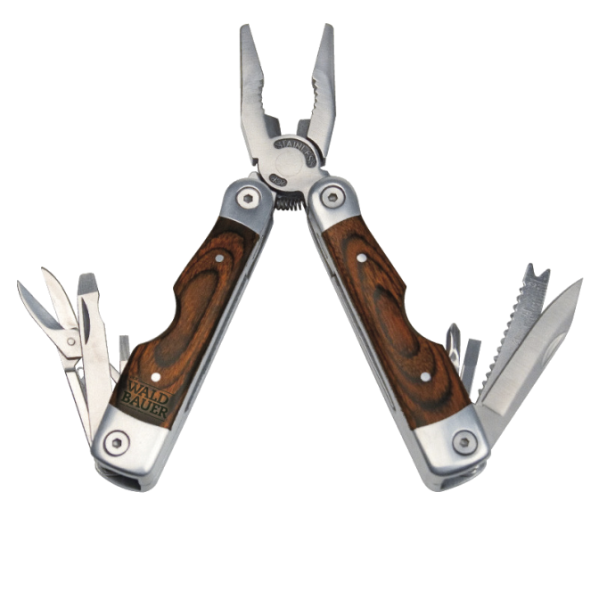 Multifunktionswerkzeug mit "Der Waldbauer" Gravur