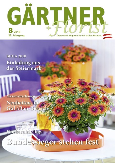 GÄRTNER+FLORIST Ausgabe 8/2018